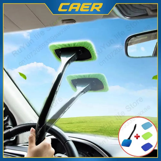 Microfiber Windshield Cleaning Tool Reusable Cloth Pad