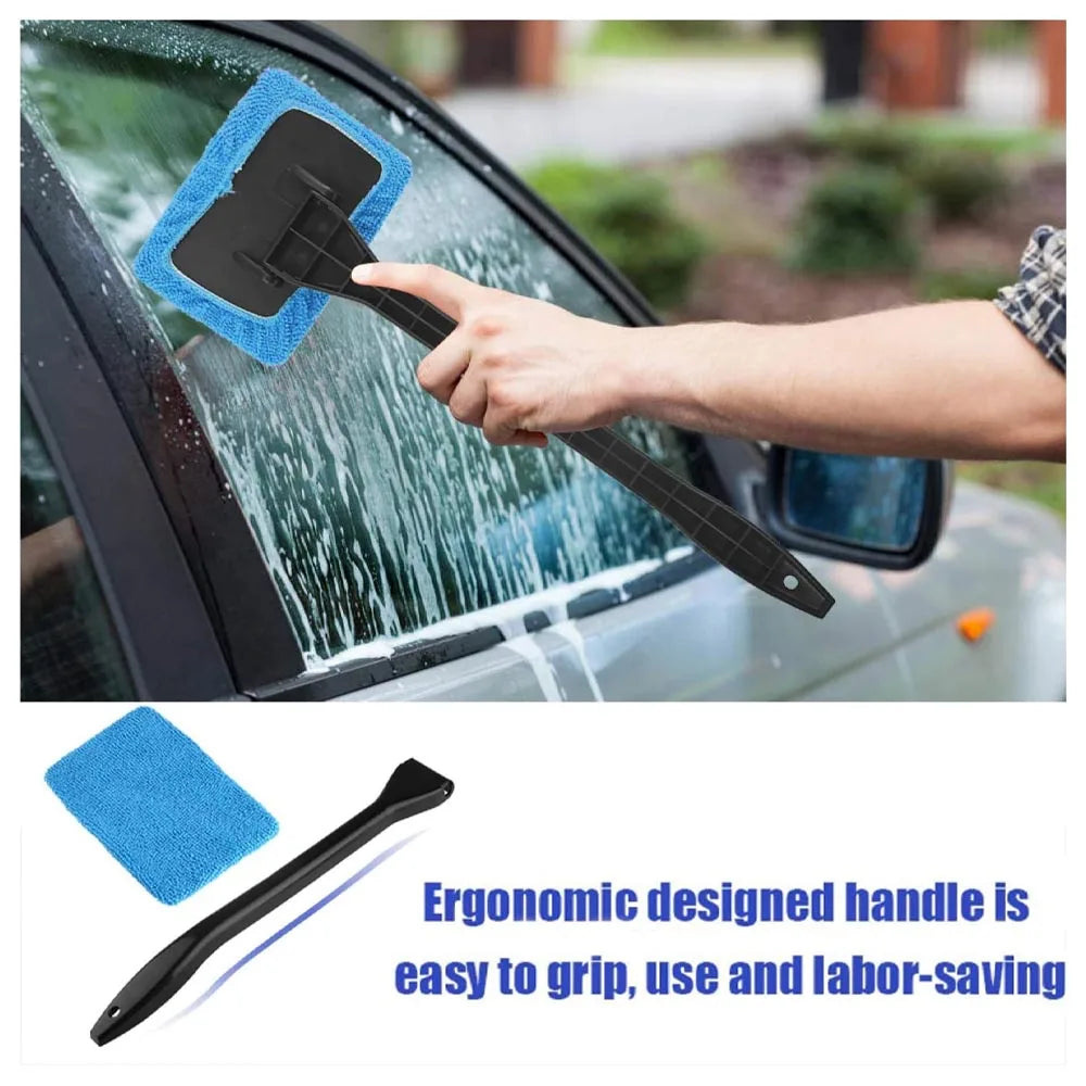 Microfiber Windshield Cleaning Tool Reusable Cloth Pad