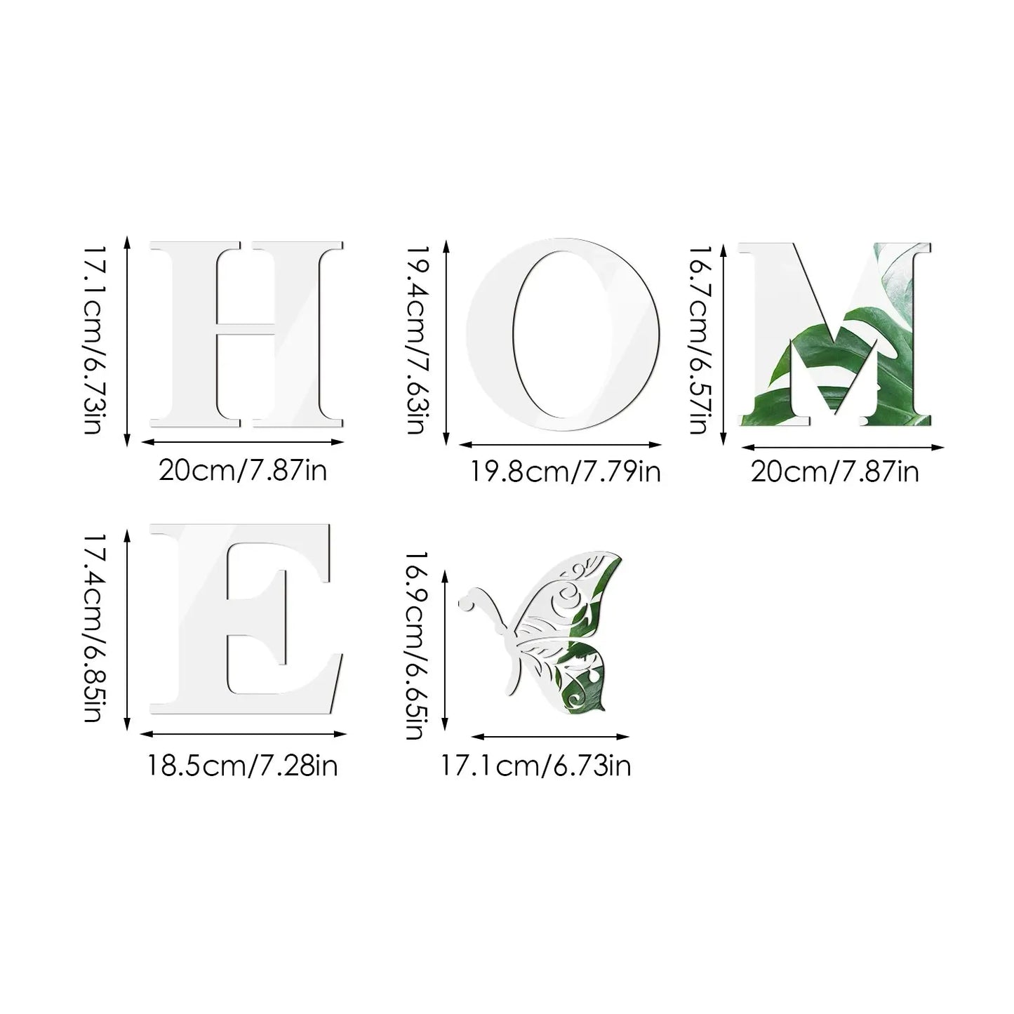 HOME Home Logo 3D Mirror