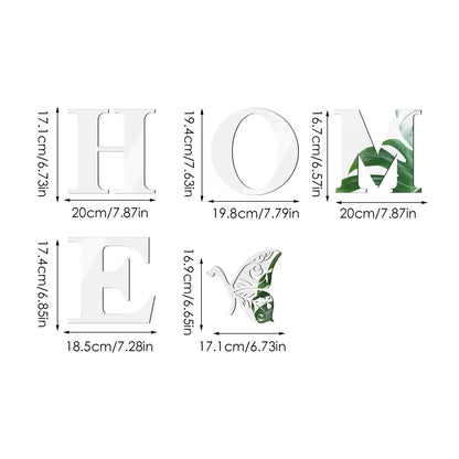 HOME Home Logo 3D Mirror