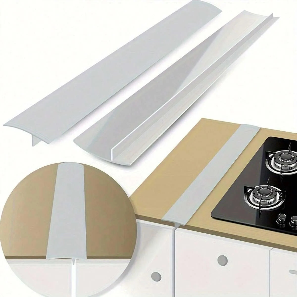 Kitchen Anti-Oil Anti-Stain Strip Silicone Seal Insert Strip