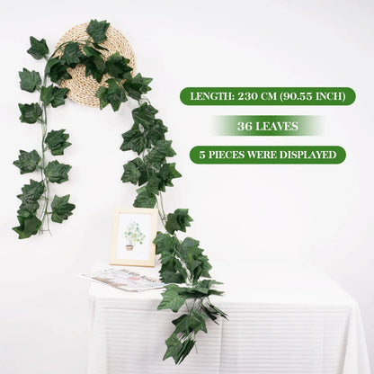 Artificial Green Ivy Leaf Hanging Vine