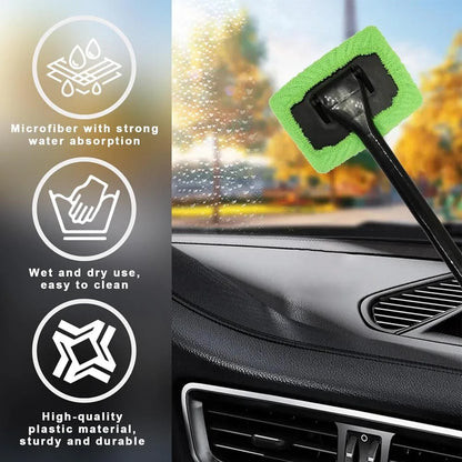 Microfiber Windshield Cleaning Tool Reusable Cloth Pad