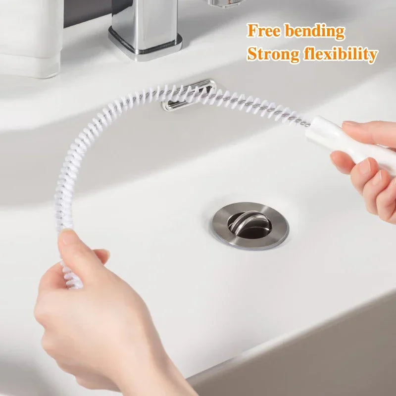 Pipe Unclogging Brush Shower Tub Drain Hair Catcher