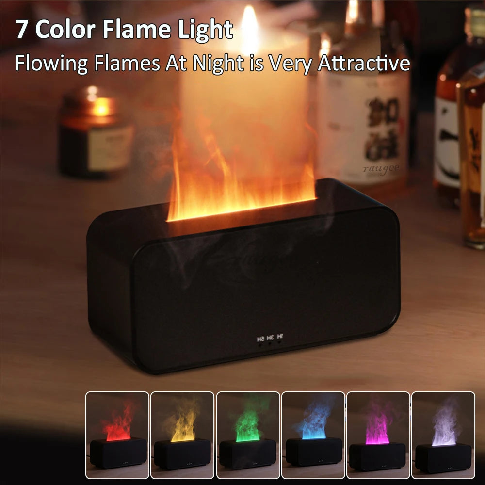 Mini Flame Automatic Fragrance DiffuserEssential Oils Home Humidifier With LED Light