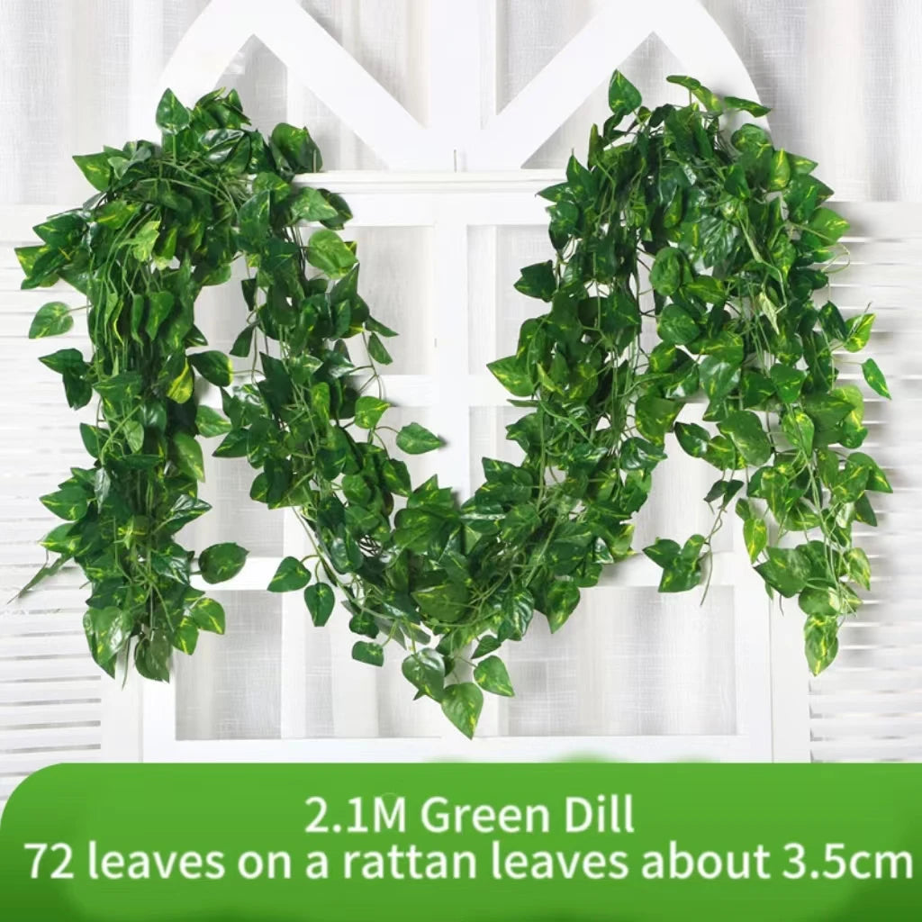 Artificial Green Ivy Leaf Hanging Vine