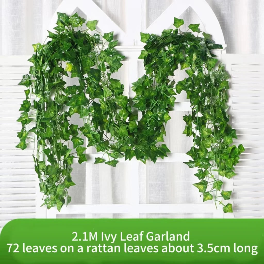 Artificial Green Ivy Leaf Hanging Vine