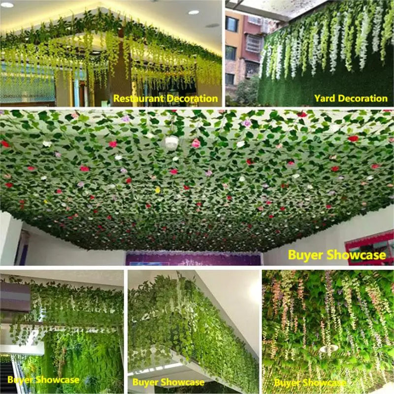 Artificial Green Ivy Leaf Hanging Vine