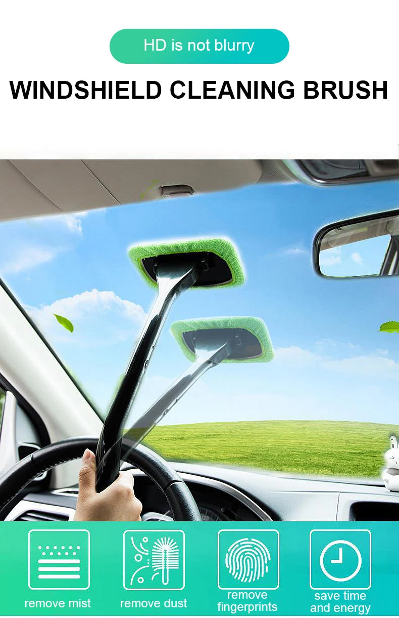 Microfiber Windshield Cleaning Tool Reusable Cloth Pad